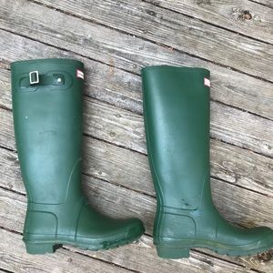 Tall Hunter Green Boots